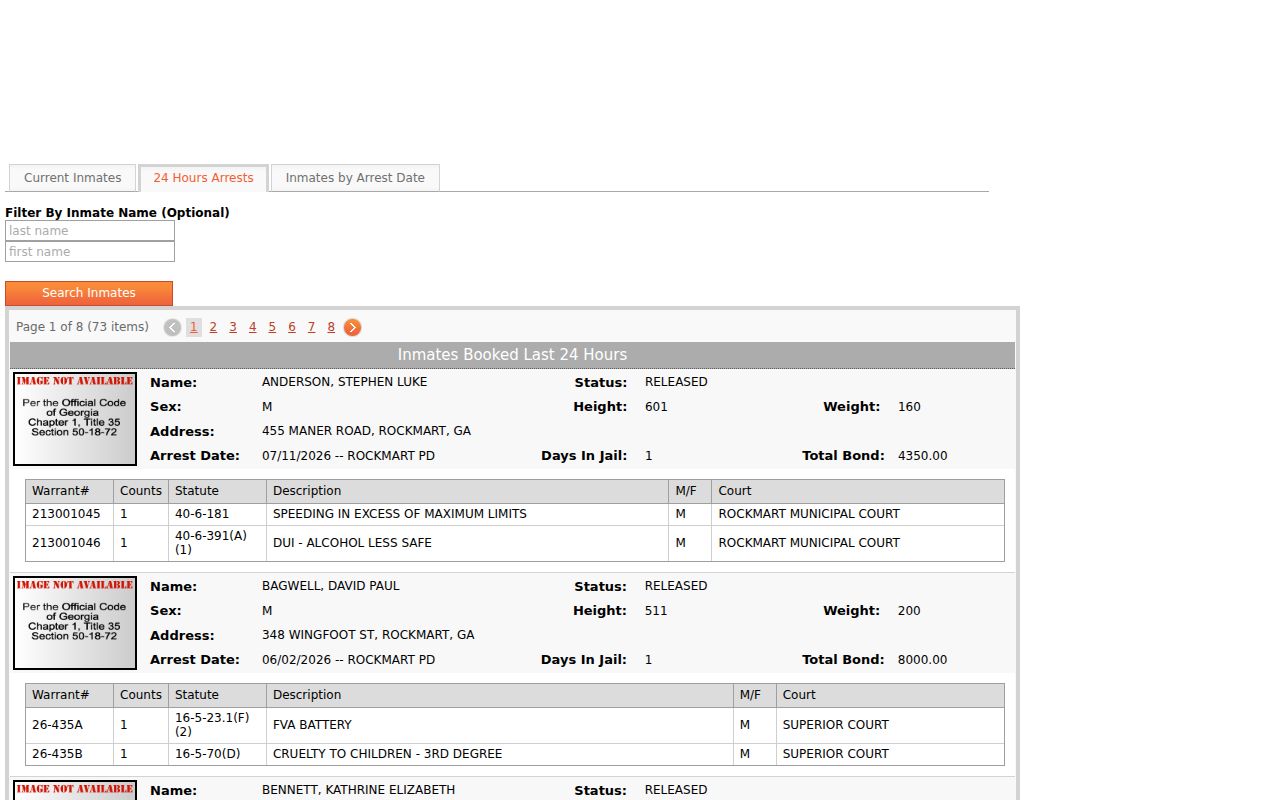 Polk County recent arrest and 24-hour booking log