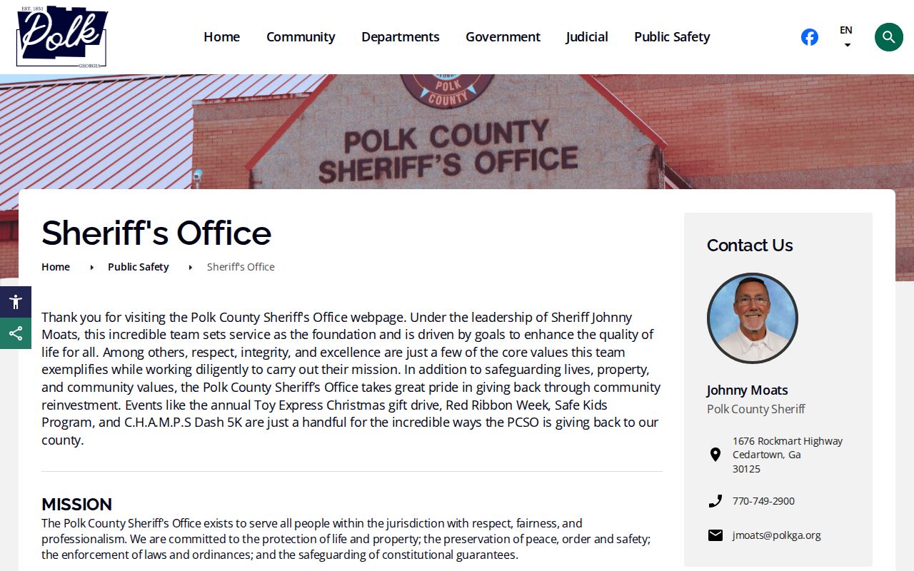 Polk County Sheriff arrest lookup and jail resources