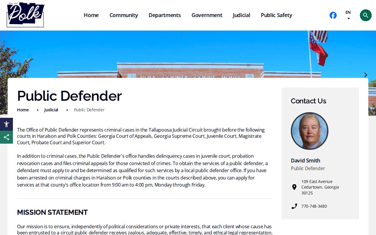 Polk County criminal court cases Tallapoosa Circuit Public Defender page