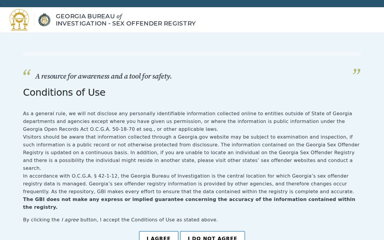 Polk County sex offender search in the Georgia registry